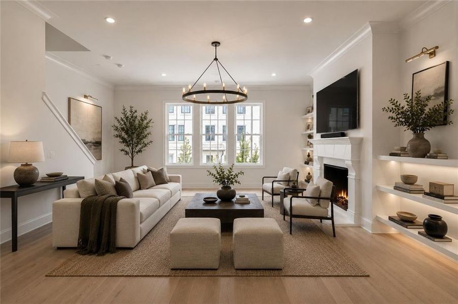 Furnished interior view inside a new home in , Alpharetta (Image 11).