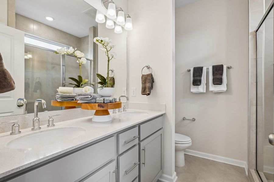 Representative furnished interior of a home built from the Seneca by Caruso Homes in South Lake Townes at Flowers Plantation, Clayton (Image 15).