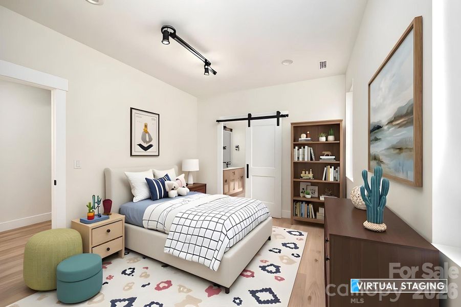 Furnished interior view inside a new home in , Weaverville (Image 17).