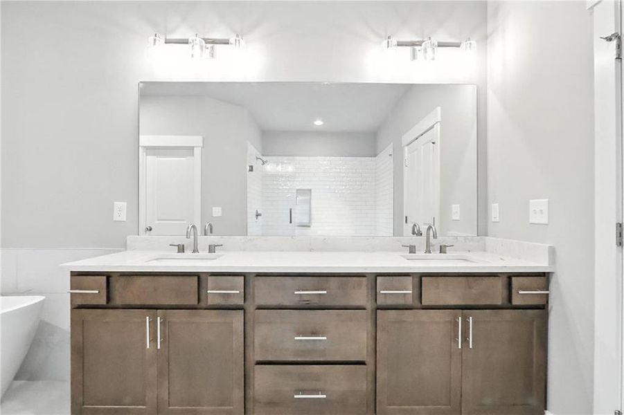 Furnished interior view inside a new home in Old Town Estates, Dacula (Image 44).