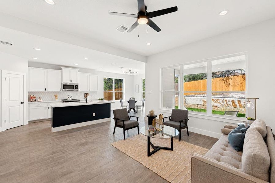 Furnished interior view inside a new home in , Lago Vista (Image 10). Furnished interior view inside a new home in , Lago Vista (Image 10).