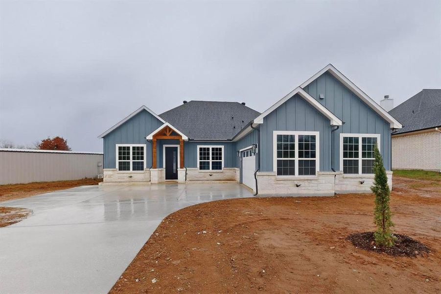 Front exterior of a new home in , Trinidad, TX, highlighting curb appeal (Image 23). Front exterior of a new home in , Trinidad, TX, highlighting curb appeal (Image 23).