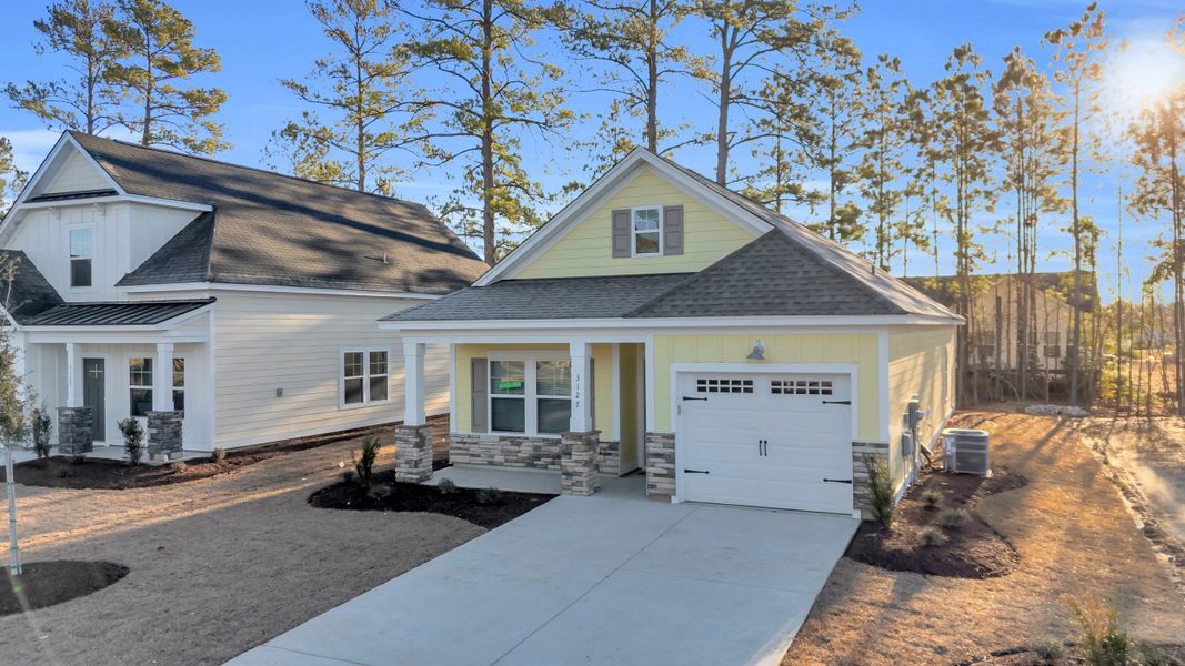 Representative exterior photo of a completed home built from the Glendale II by Great Southern Homes in White Oak Estates, Conway, SC (Image 21).