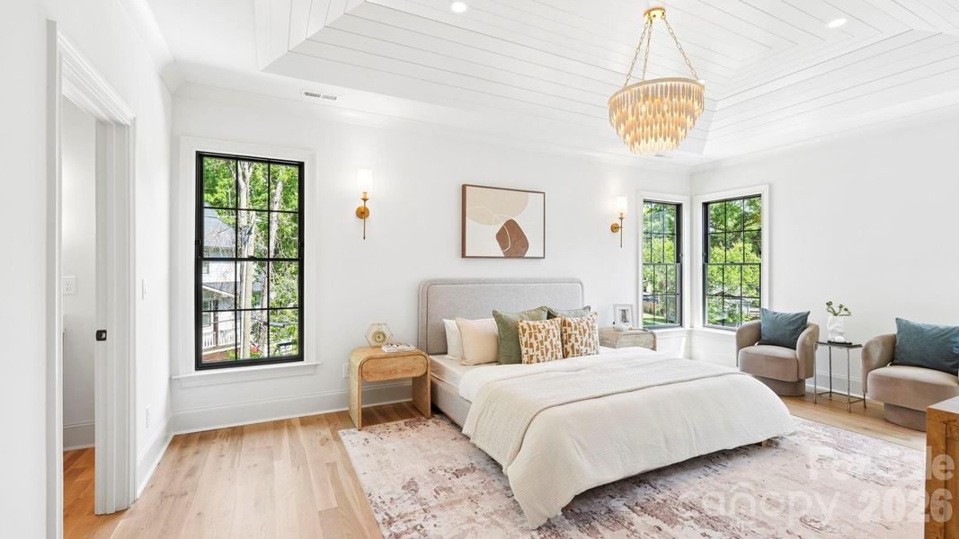 Furnished interior view inside a new home in , Charlotte (Image 29).