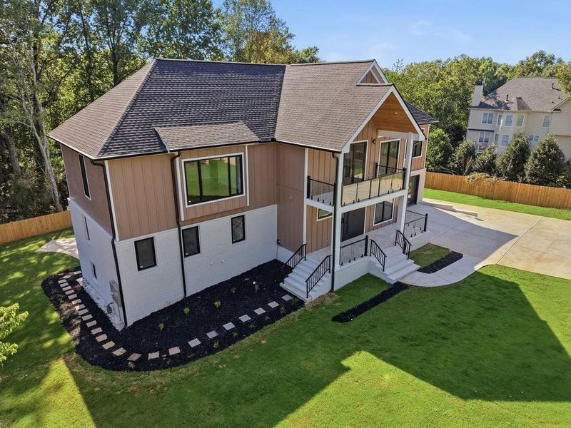 Front exterior of a new home in , Marietta, GA, highlighting curb appeal (Image 32).