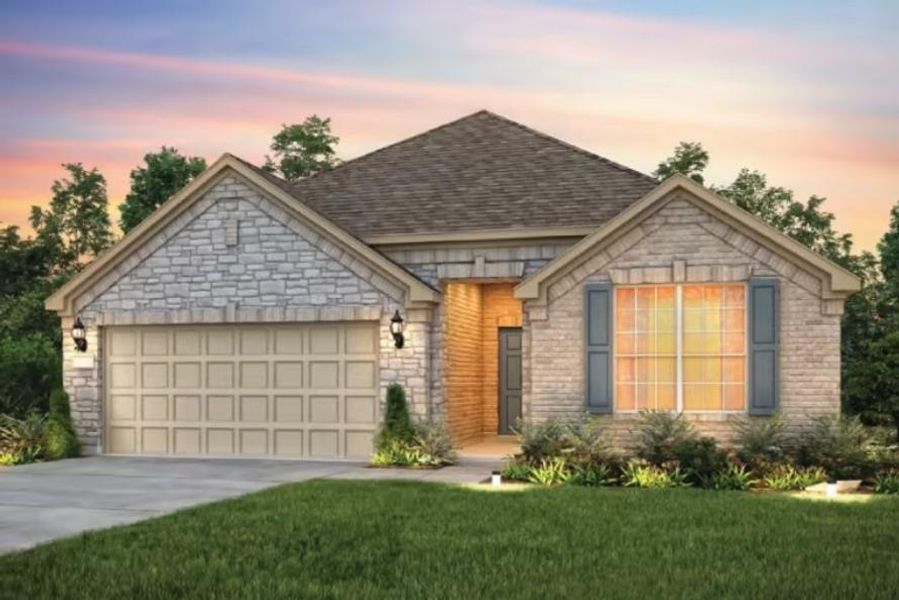 Pulte Homes, McKinney elevation D, rendering