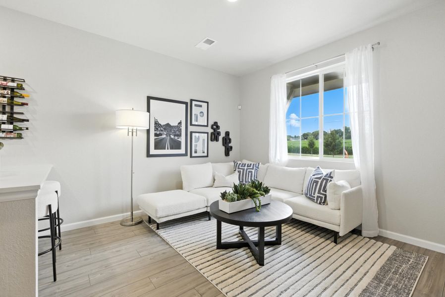 Representative furnished interior of a home built from the Denali by Landsea Homes in Pintail Commons at Johnstown Village, Johnstown (Image 15).