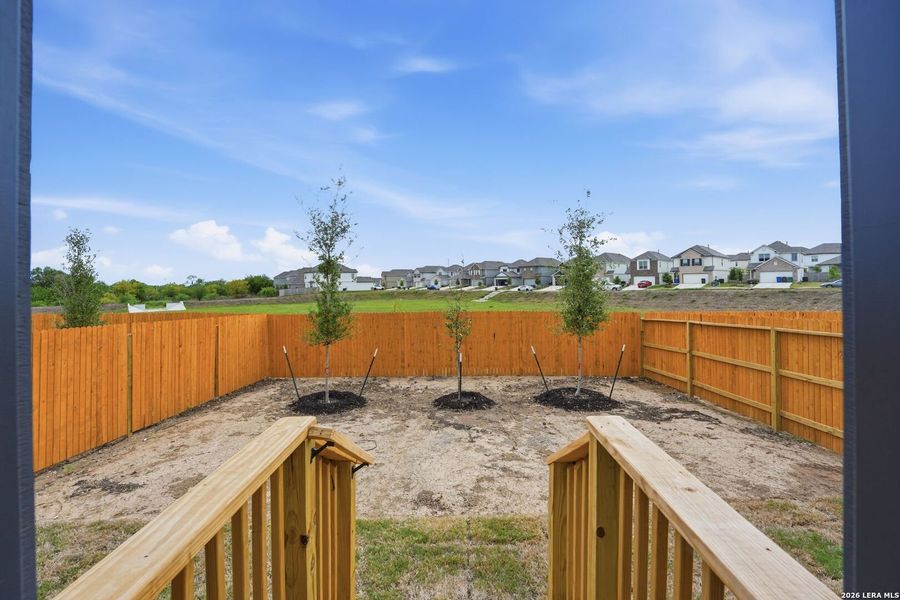 Exterior details and patio area of a home in Blue Ridge Ranch, San Antonio (Image 2).