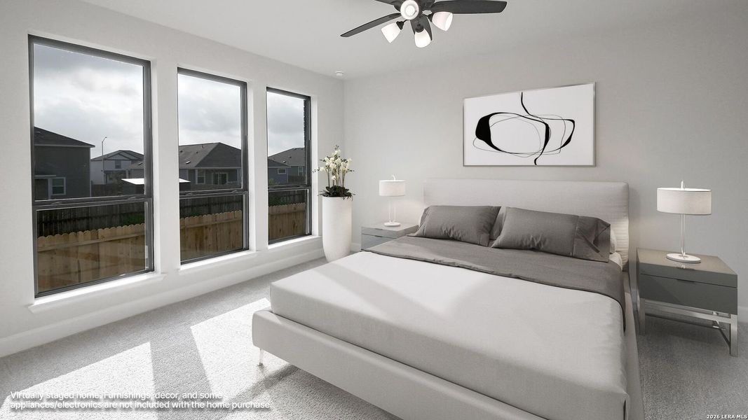 Furnished interior view inside a new home in Cibolo Valley Heights, Cibolo (Image 6).