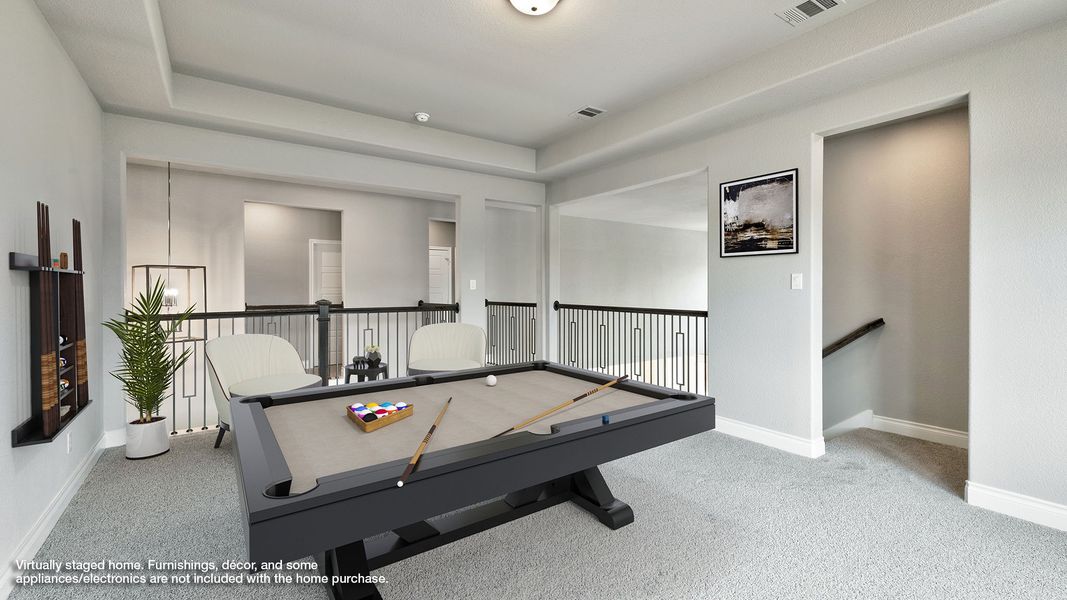 Furnished interior view inside a new home in Flora, Hutto (Image 6). Furnished interior view inside a new home in Flora, Hutto (Image 6).