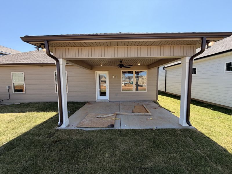 15’0” x 12’0” Covered Back Porch!