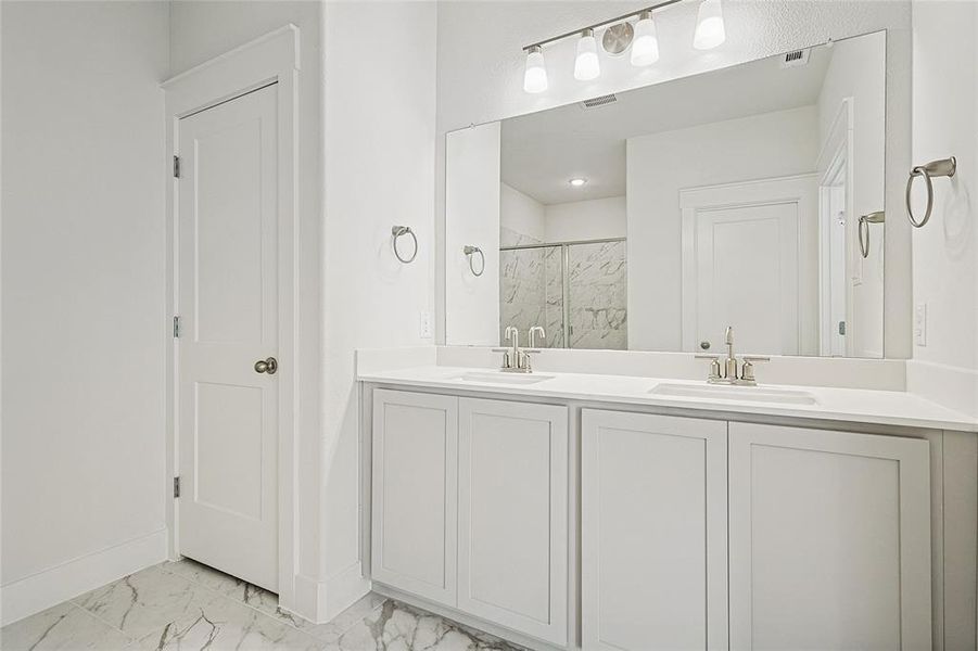 Furnished interior view inside a new home in Collin Creek, Plano (Image 5).