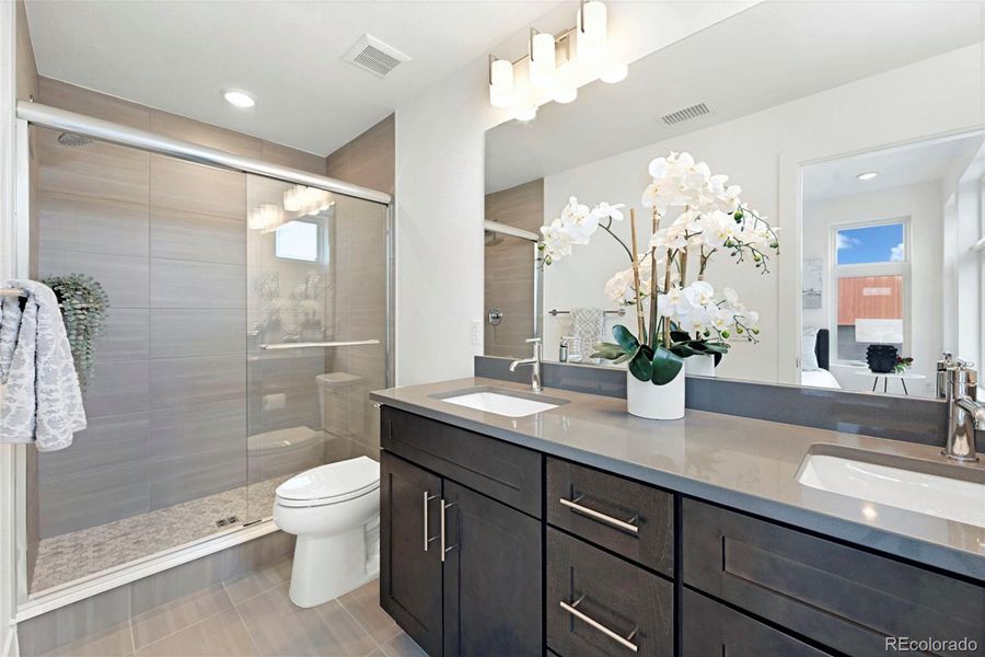 Furnished interior view inside a new home in , Denver (Image 9).