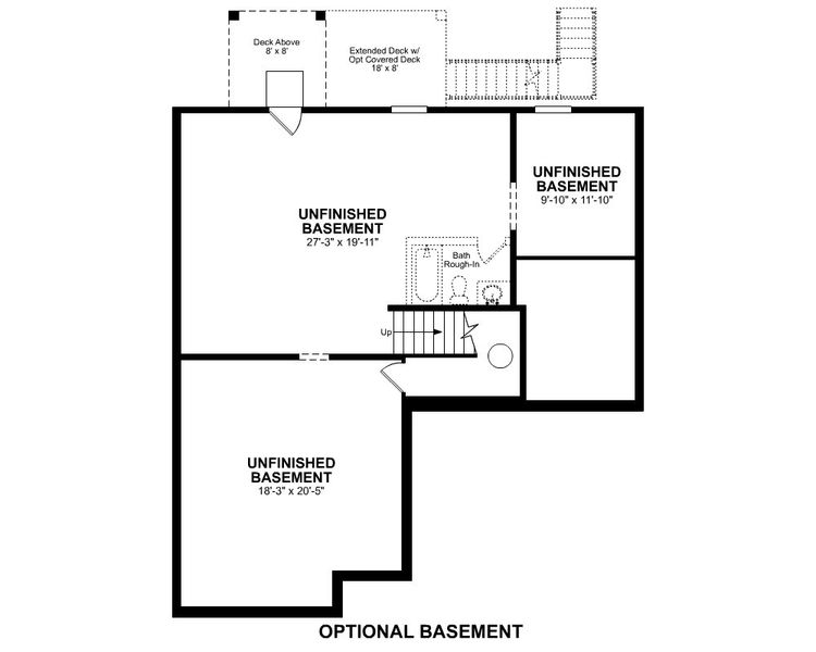 2D floor plan layout of this home in Cambridge at Steels Bridge, Canton, GA (Image 5).