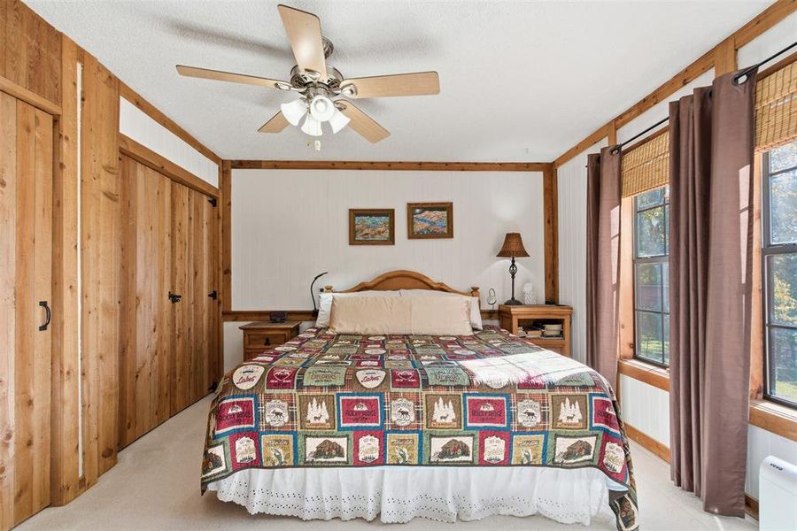 Master bedroom with lake views Master bedroom with lake views