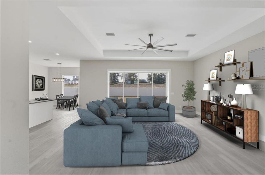 Furnished interior view inside a new home in , Hernando (Image 9).