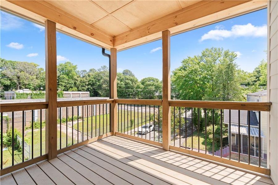 Exterior details and patio area of a home in , Atlanta (Image 27).