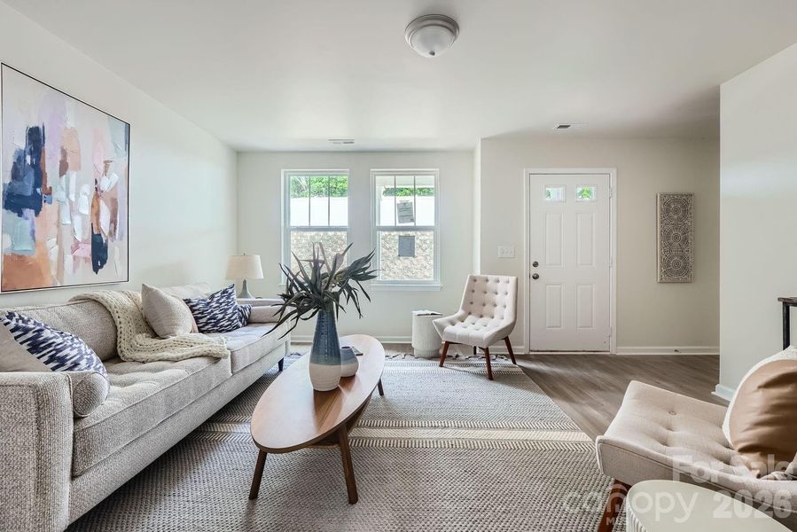 Furnished interior view inside a new home in , Charlotte (Image 16).