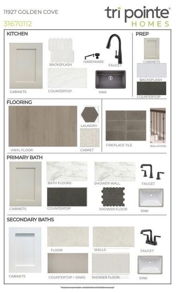 Sample of building materials used in homes in Sienna, Missouri City (Image 9). Sample of building materials used in homes in Sienna, Missouri City (Image 9).