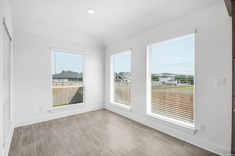 Spacious, unfurnished interior of a new home in The Reserve at Potranco Oaks, Castroville (Image 25). Spacious, unfurnished interior of a new home in The Reserve at Potranco Oaks, Castroville (Image 25).