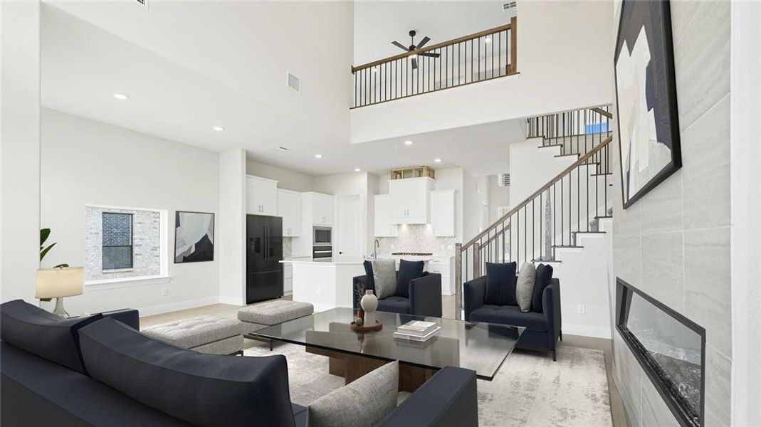 Furnished interior view inside a new home in Clearview Ranch, Royse City (Image 8).