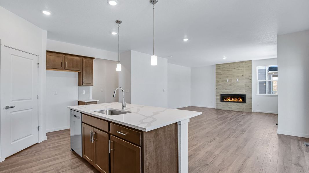 Furnished interior view inside a new home in Trails at Crowfoot, Parker (Image 11).