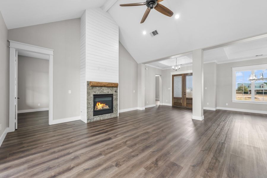 Spacious, unfurnished interior of a new home in , New Waverly (Image 21).