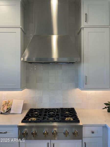 Monogram Gas Cooktop and Hood