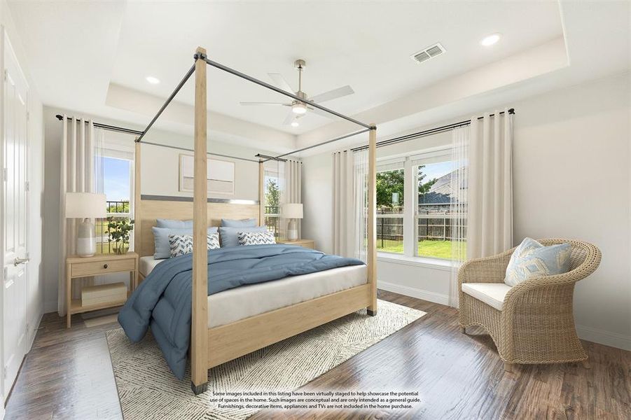 Furnished interior view inside a new home in Mockingbird Heights Classic 60, Midlothian (Image 8).