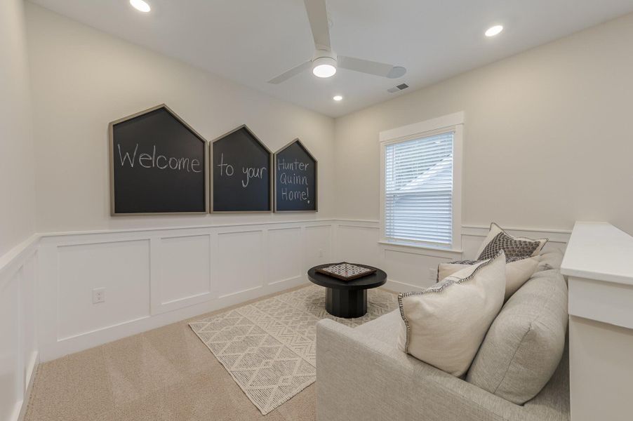 Furnished interior view inside a new home in Founder's Park, Summerville (Image 2). Furnished interior view inside a new home in Founder's Park, Summerville (Image 2).