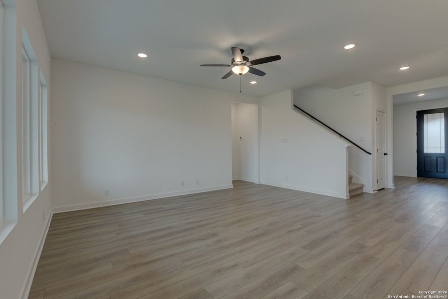 Spacious, unfurnished interior of a new home in The Heights at Saddlebrook Ranch 60's, Schertz (Image 24).