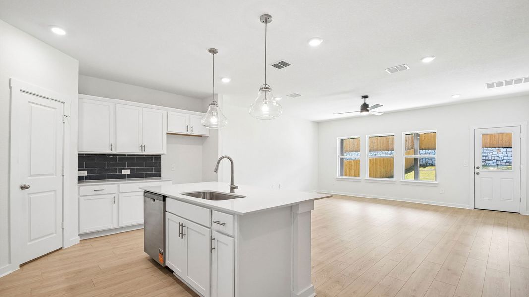 Furnished interior view inside a new home in Rosenbusch Ranch, Leander (Image 6).