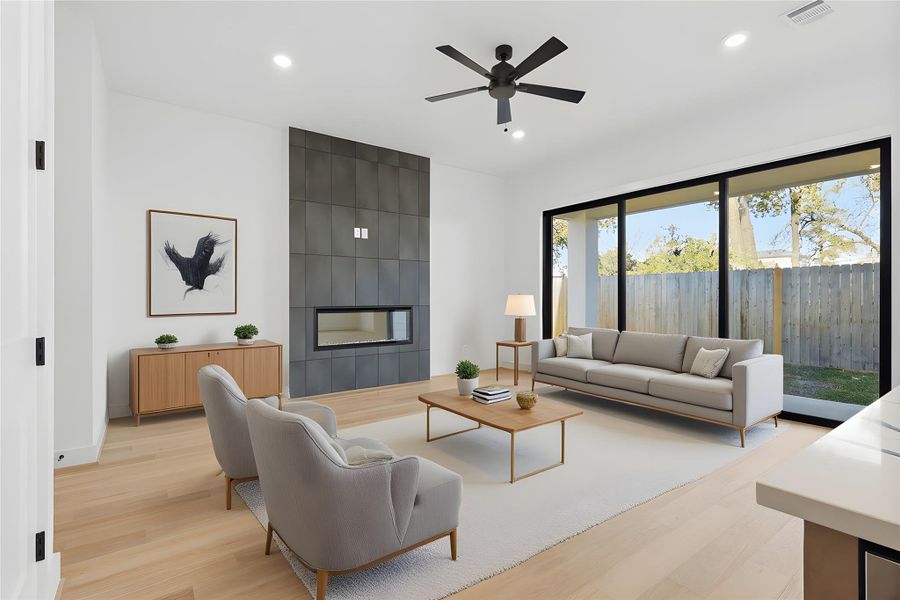 Furnished interior view inside a new home in Caywood Place, Houston (Image 9).