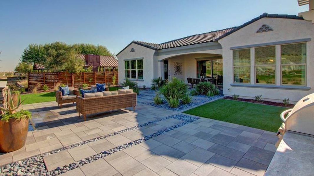 Representative exterior photo of a completed home built from the Appaloosa by Taylor Morrison in Victory at Verrado Venture II Collection 55+, Buckeye, AZ (Image 22).