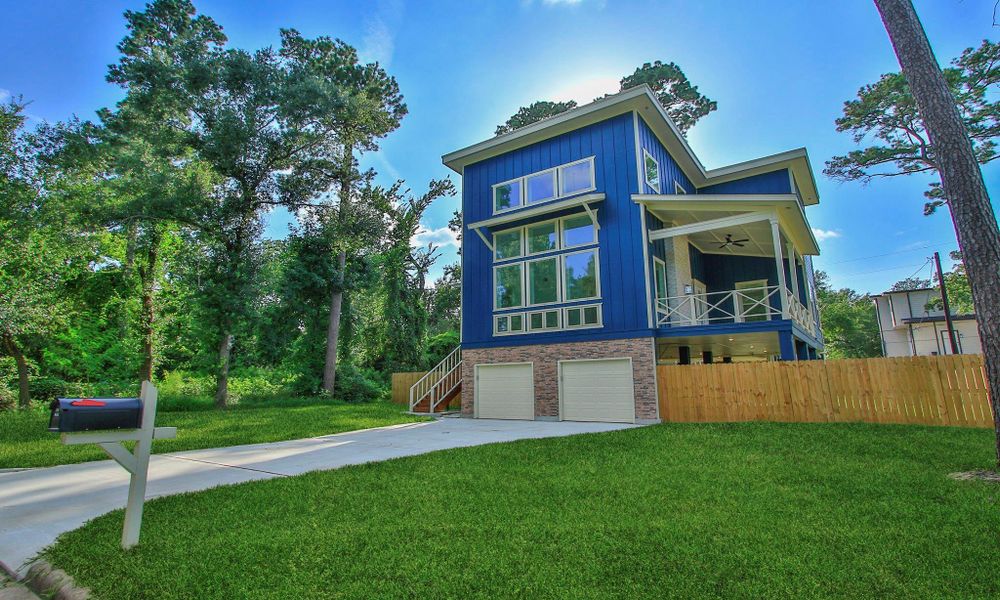 Front exterior of a new home in , Cypress, TX, highlighting curb appeal (Image 20).