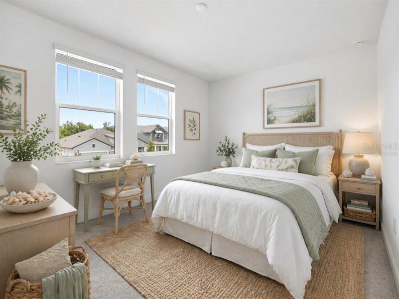 Furnished interior view inside a new home in Creeks Edge at Twin Rivers, Parrish (Image 34).