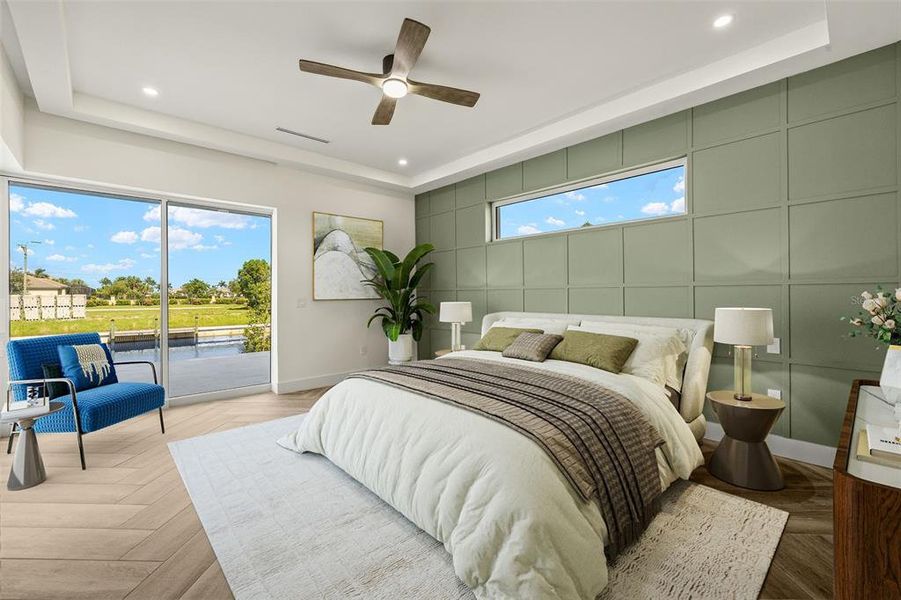 Furnished interior view inside a new home in , Cape Coral (Image 18). Furnished interior view inside a new home in , Cape Coral (Image 18).