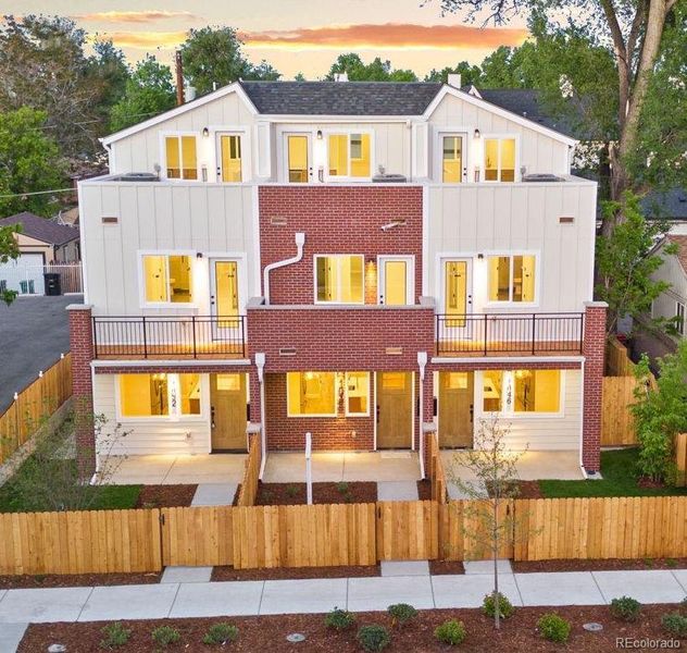 Front exterior of a new home in , Denver, CO, highlighting curb appeal (Image 24).