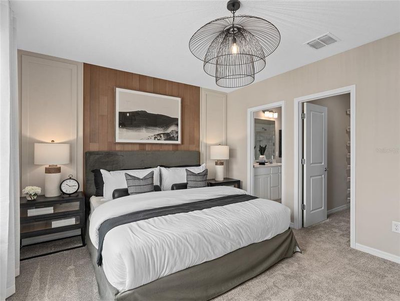 Furnished interior view inside a new home in EverBe, Orlando (Image 11).