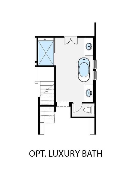 2D floor plan layout for the St Andrews by Greybrook Homes in Edmunds Farm, Clover, SC (Image 28).