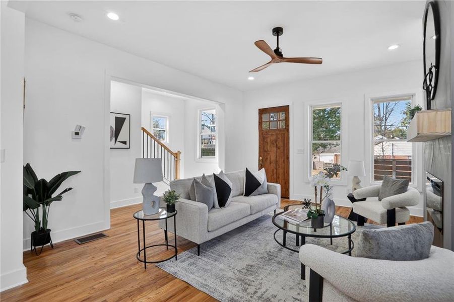 Furnished interior view inside a new home in , Atlanta (Image 6).