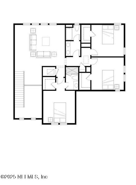 2D floor plan layout of this home in SilverLeaf, St. Augustine, FL (Image 5).