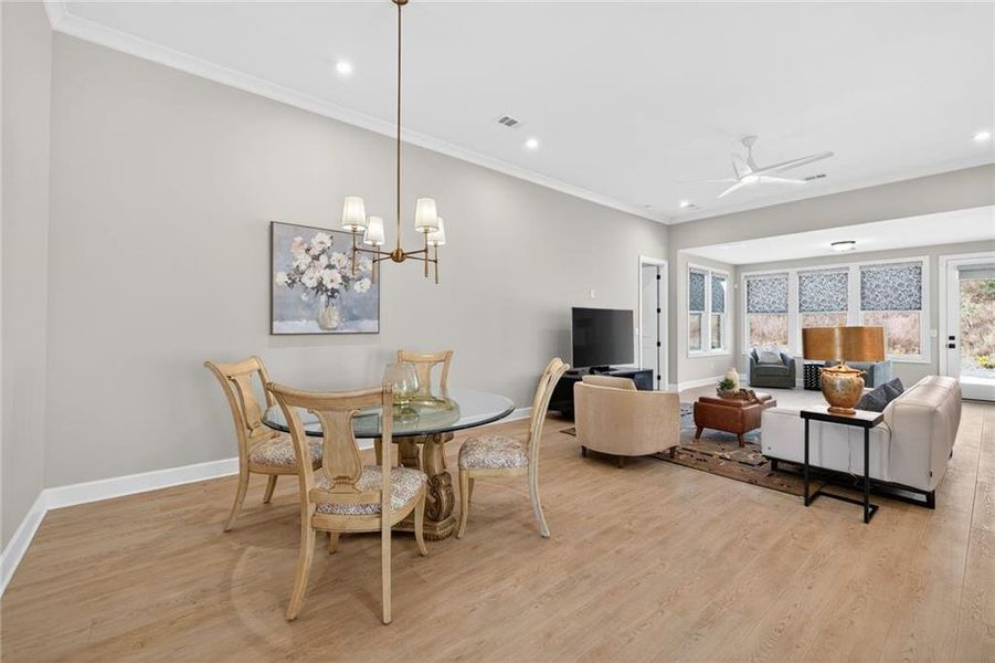 Furnished interior view inside a new home in , Hoschton (Image 17).