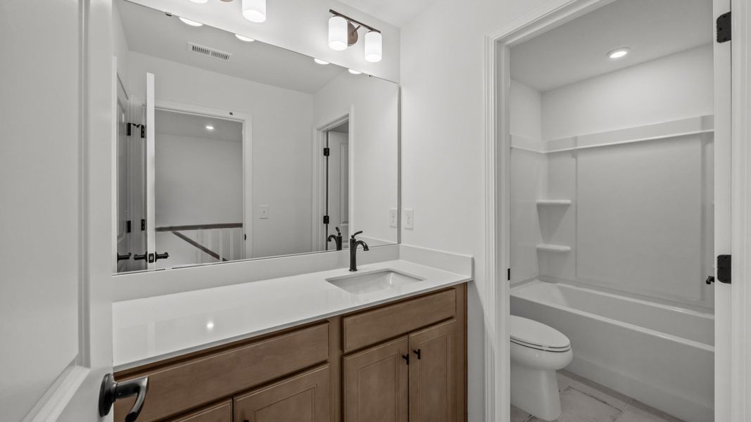 The Drayton Plan by DRB Homes in Farms at Bellingham, Mooresville NC - Bathroom 2