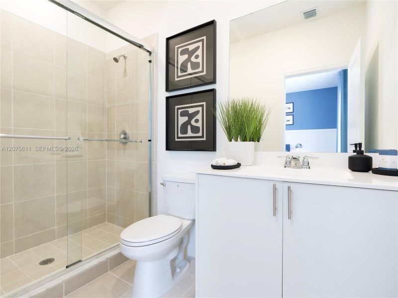 Furnished interior view inside a new home in Wildwood Groves, Miami (Image 34).
