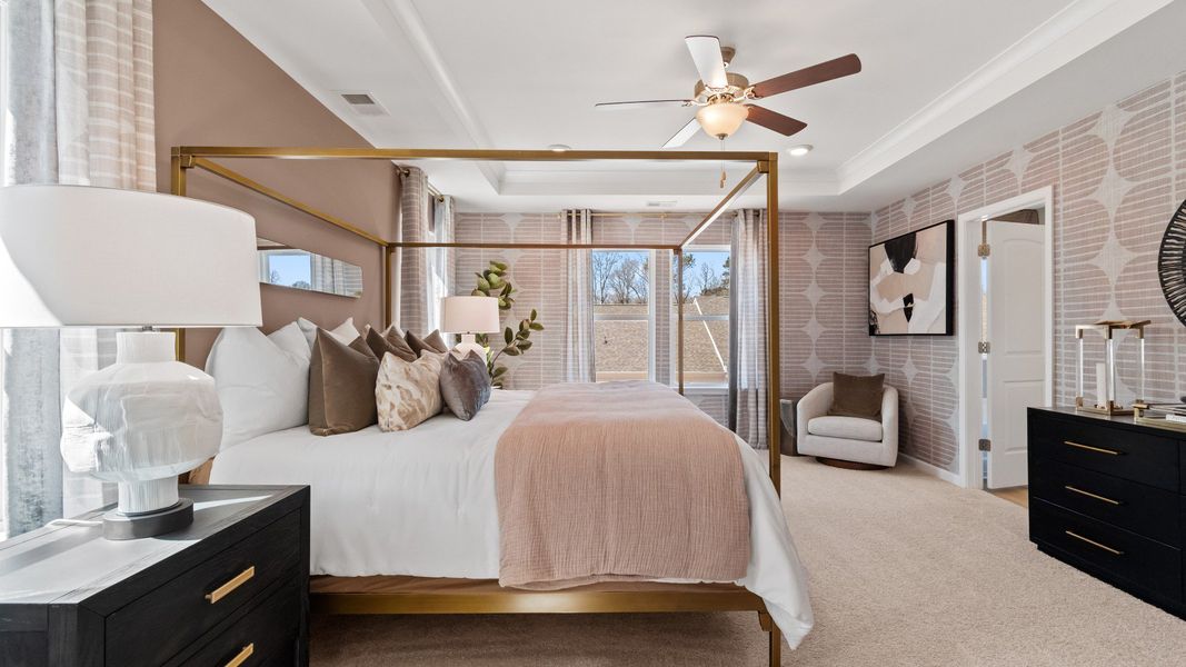 Furnished interior view inside a new home in Bowers Farm Townhomes, McDonough (Image 19).