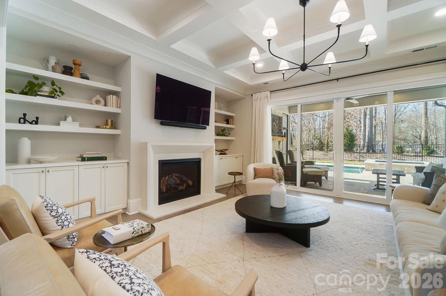 Furnished interior view inside a new home in , Weddington (Image 29).