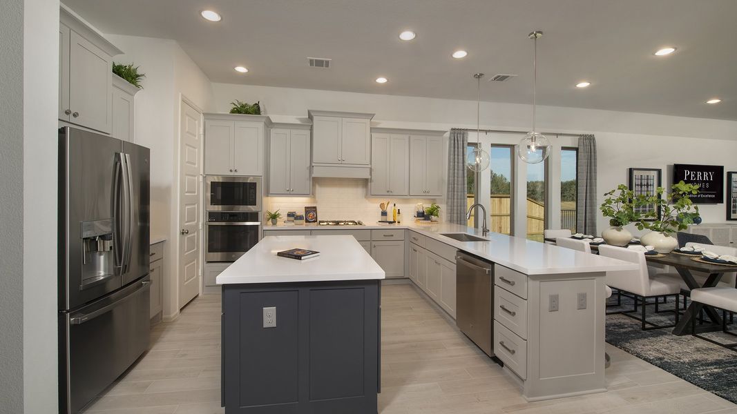Furnished interior view inside a new home in Briggs Ranch, San Antonio (Image 23). Furnished interior view inside a new home in Briggs Ranch, San Antonio (Image 23).