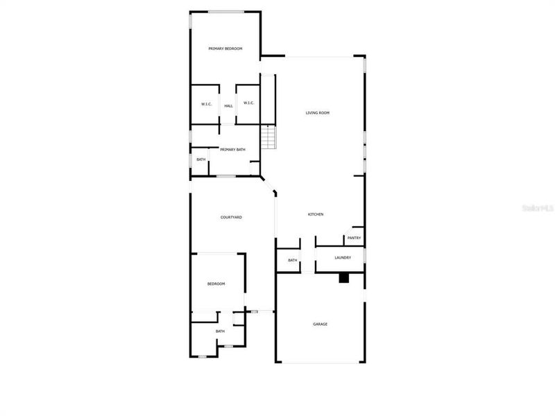 2D floor plan layout of this home in Hampton Green at Providence, Davenport, FL (Image 6).