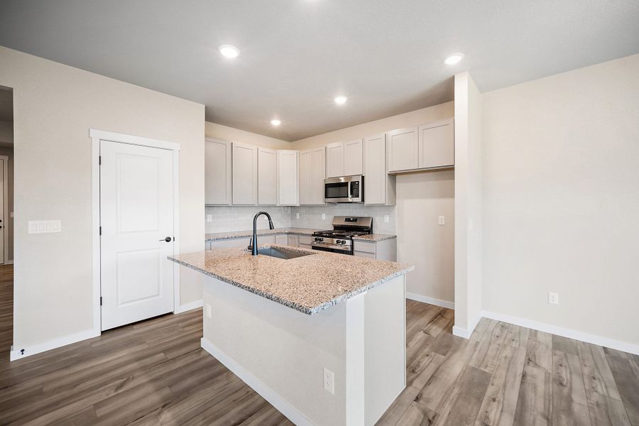 Furnished interior view inside a new home in The Glen, Colorado Springs (Image 7). Furnished interior view inside a new home in The Glen, Colorado Springs (Image 7).